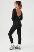 Women's Active Seamless Scoop-Back Jumpsuit Black