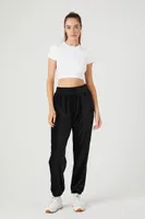 Women's Active Seamless Cropped Tee in White Medium