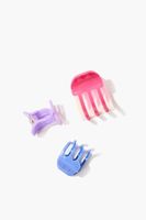 Colorblock Hair Claw Clip Set in Pink