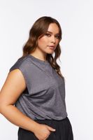 Women's Muscle T-Shirt in Black, 0X