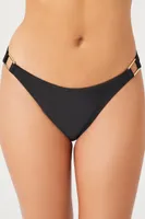 Women's Stretch Bikini Bottoms in Black, XL