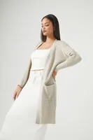 Women's Waffle Knit Cardigan Sweater in Oatmeal Medium