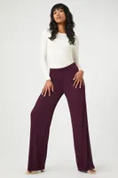 Women's Metallic Wide-Leg Pants