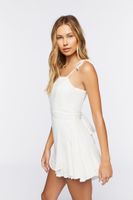 Women's Gauze Fit & Flare Mini Dress in Vanilla, XL