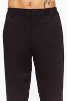 Men Straight-Leg Trousers in Black, XXL