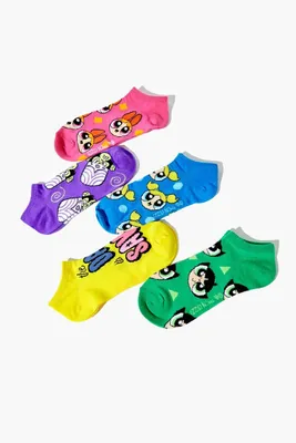 Powerpuff Girls Ankle Sock Set - 5 pack in Pink