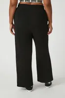 Women's French Terry Pants in Black, 3X