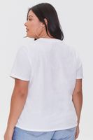 Women's Organically Grown Cotton Graphic T-Shirt in White, 0X