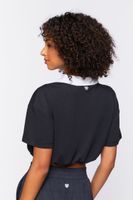 Women's Active Contrast-Trim Cropped Tee