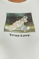 Women's Disney Bambi True Love T-Shirt in White, 3X