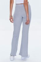 Women's Ribbed Split-Hem Pants in Grey Medium