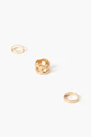 Women's Cutout Ring Set in Gold, 7