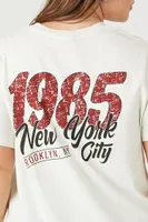 Women's New York City Graphic T-Shirt Cream,