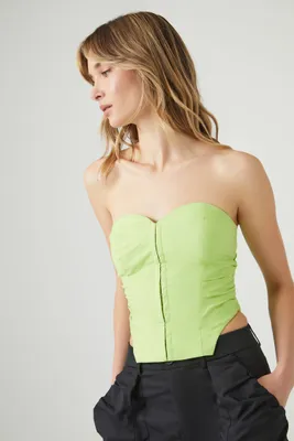 Women's Sweetheart Cropped Tube Top Honeydew