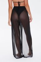 Women's Mesh Swim Cover-Up Pants in Black Small