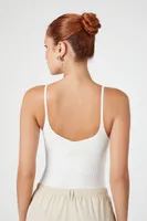 Women's Sweater-Knit V-Neck Cami Bodysuit