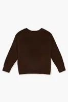 Kids Pajama Sweater (Girls + Boys) in Brown, 11/12