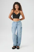 Women's Cropped Rib-Knit Cami