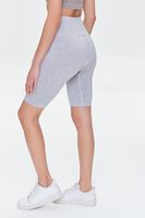 Women's Active Seamless High-Rise Biker Shorts in Heather Grey Medium