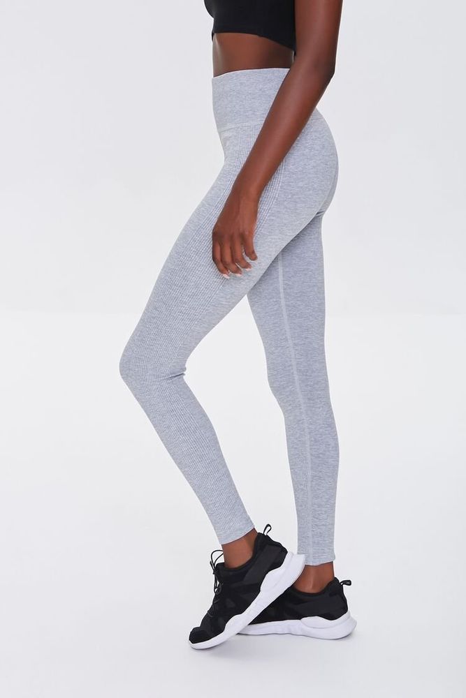 Women's Active Seamless High-Rise Leggings in Heather Grey Large