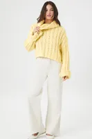 Women's Turtleneck Cropped Sweater