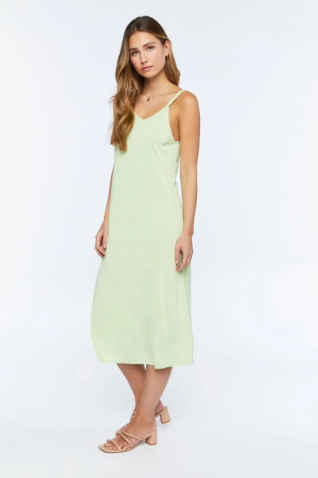 slim fit dress slacks Satin Y-Back Maxi Slip Dress main image 1