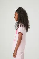 Girls Barbie Graphic T-Shirt (Kids) in Pink, 13/14