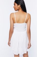 Women's Crochet-Trim Mini Dress