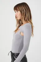 Women's Cutout Combo Bodysuit Harbor Grey