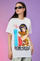 Women's Cowboy Bebop Graphic T-Shirt in White, S/M