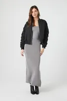 Women's Ruched Bomber Jacket