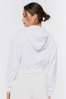 Women's Malibu Graphic Zip-Up Hoodie in White, XL