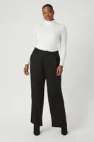 Women's Wide-Leg Trouser Pants