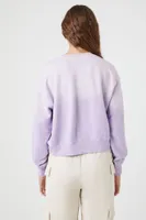 Women's Cloud Wash Drop-Sleeve Pullover Purple