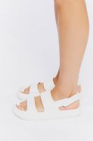 Women's Dual-Strap Sandals in White, XL