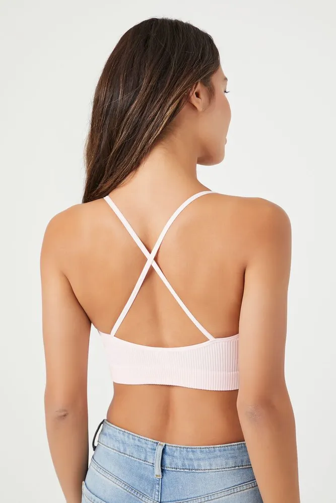 Women's Seamless Plunging Crisscross Bralette