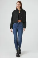 Women's Boxy Drop-Sleeve Jacket in Black Medium