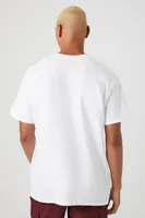 Men New York Graphic Tee in White Large