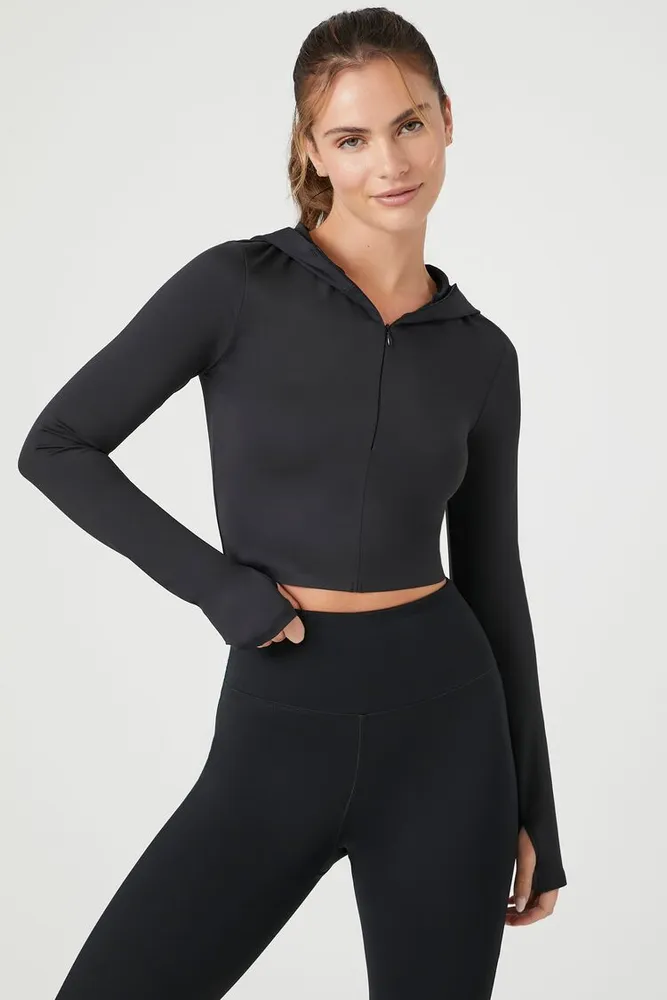 Women's Active Seamless Cropped Hoodie