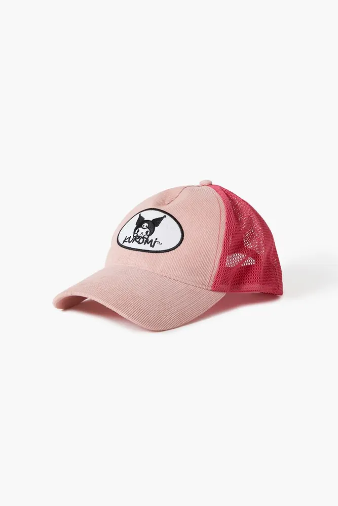 Kuromi Graphic Trucker Hat in Pink