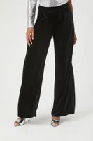 Women's Velvet Wide-Leg Pants