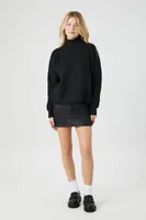 Women's Ribbed Knit Turtleneck Sweater