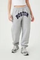 Women's Boston Fleece Joggers in Heather Grey Large