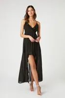 Women's Chiffon Ruffle High-Low Dress