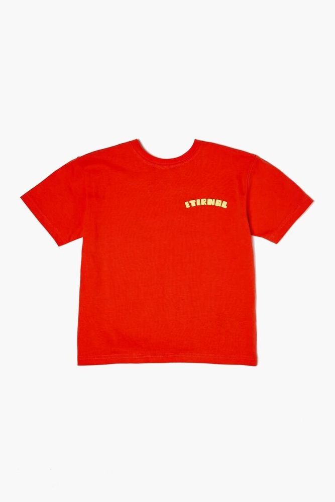 Kids Eternal Graphic T-Shirt (Girls + Boys) in Red, 9/10