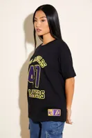 Women's Los Angeles Lakers Sequin T-Shirt Black