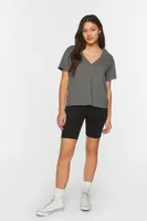 Women's V-Neck Short-Sleeve T-Shirt in Nine Iron, XS