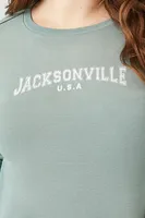 Women's Jacksonville Graphic T-Shirt in Green, 2X