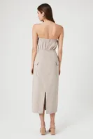 Women's Drawstring Tube Maxi Dress Goat