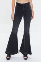 Women's High-Rise Flare Jeans in Black, 29